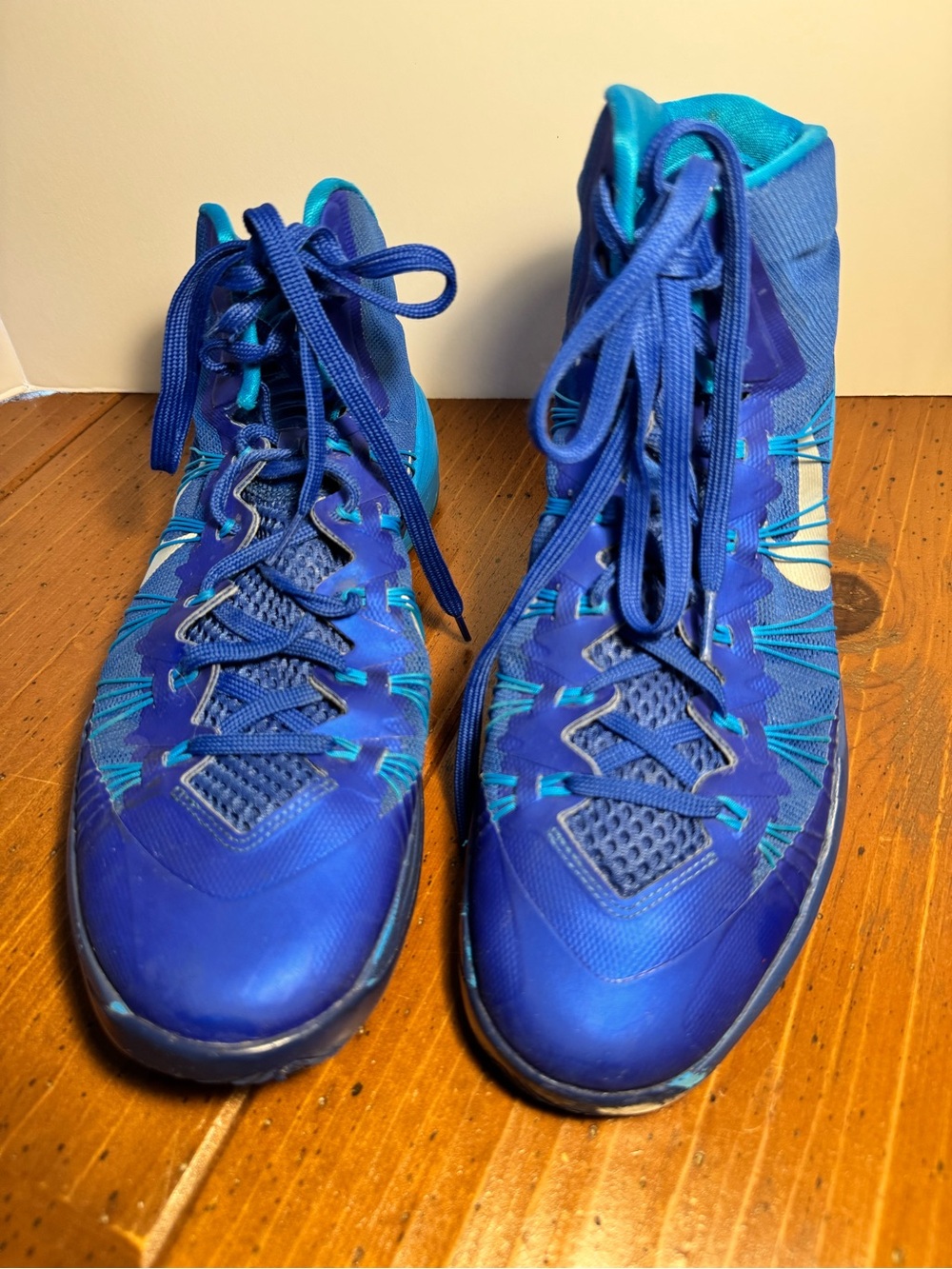 NIKE Hyperdunk 2013 Basketball Shoes High Top - Men's Size 12  584433-402 Blue